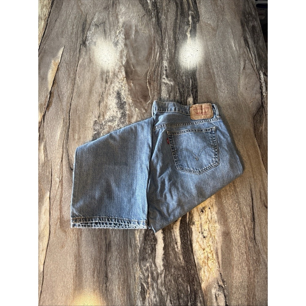 Levi's 569 Loose Straight Leg Jeans Men's 36x32 Medium Wash Relaxed Fit Denim